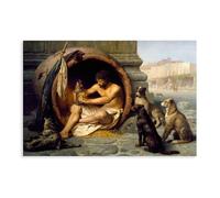 Plus de 20 impressions célèbres de Jean-Léon Gérôme Diogenes (1860) - Poster sur toile pour chambre à coucher - Paysage sportif - Décoration de bureau - Cadeau sans cadre - 30,5 x 45,7 cm