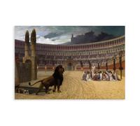 Plus de 20 impressions célèbres de Jean-Léon Gérôme La dernière prière des martyrs chrétiens sur toile et art mural imprimé moderne pour chambre à coucher