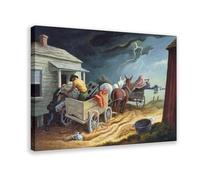 Plus de 20 impressions célèbres de Thomas Hart Benton Spring on The Missouri Poster Impression sur toile pour chambre d'adolescents et garçons 50,8 x 76,2 cm