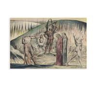 Plus de 30 impressions célèbres de William Blake The Schismatics And Sowers of Discord Impression sur toile pour la maison, l'école, le bureau, sans cadre, 40,6 x 61 cm