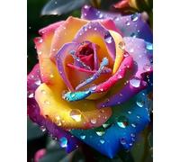 Plus de 300 roses arc-en-ciel, couleurs vives, uniques et parfaites pour les occasions spéciales
