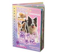 Plus de 800 autocollants mignons pour animaux de compagnie pour scrapbooking, autocollants chat et chien 2 styles, 30 feuilles d'autocollants animaux Kawaii, autocollants brillants/mats (#B)
