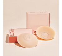 Plus de cache-tétons en silicone nude réutilisables et non collants, sans adhésif au milieu - Soutien-gorge de mariage à la cannelle 10cmUnicoloreSilicone