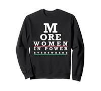 Plus DE Femmes AU Pouvoir Partout Eye Chart Meme Sweatshirt