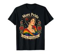 Plus de fierté, Moins de préjugés, alliée LGBTQ+, Queer, bi, Lesbienne, Trans T-Shirt