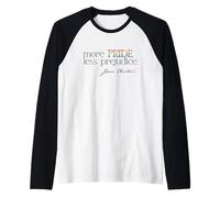 Plus DE FIERTÉ Moins DE PRÉJUGÉS Jane Austen LGBT Fun Gay Lit Meme Manche Raglan