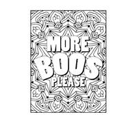 plus de huées s'il vous plaît, citez la citation du jour d'Halloween Stickers lettrage 38x51.4cm Stickers pour vitres Noir