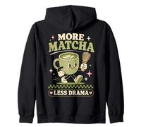 Plus de Matcha, Moins Dramatique, Une œuvre d'art Mignonne pour Les Amateurs de thé Kawaii Sweat à Capuche