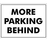 Plus De Places De Parking Derrière Panneau D'Avertissement Affiche Étain Métallique Panneau Affiche Poster Plaque Pour Maison Club Salon Garage S