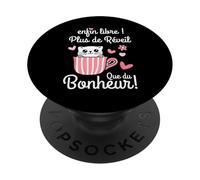 Plus de Réveil Retraite Humour collègue Départ Enfin Libre PopSockets PopGrip Adhésif