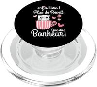 Plus de Réveil Retraite Humour collègue Départ Enfin Libre PopSockets PopGrip pour MagSafe