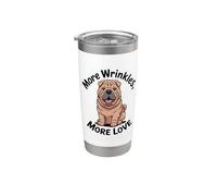 Plus de rides, plus d'amour - Shar-Pei Lover Edition Gobelet isotherme en acier inoxydable double paroi