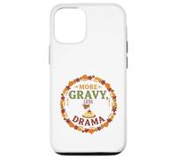 Plus de Sauce, Moins de drames, des dîners de Famille Amusants pour Thanksgiving Coque pour iPhone 12/12 Pro