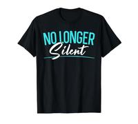 Plus de Silence pour la Sensibilisation Sexuelle à l'assaut - Arrêtez la Violence T-Shirt Graphique avec Valeur, Homme, Noir, M