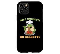 Plus de Spaghetti No Regretti Funny Frog Pasta Coque pour iPhone 11 Pro