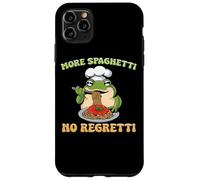 Plus de Spaghetti No Regretti Funny Frog Pasta Coque pour iPhone 11 Pro Max