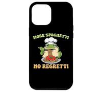 Plus de Spaghetti No Regretti Funny Frog Pasta Coque pour iPhone 12 Pro Max
