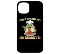 Plus de Spaghetti No Regretti Funny Frog Pasta Coque pour iPhone 13