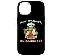 Plus de Spaghetti No Regretti Funny Frog Pasta Coque pour iPhone 14