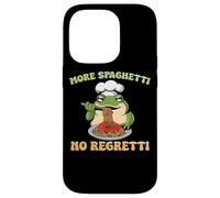 Plus de Spaghetti No Regretti Funny Frog Pasta Coque pour iPhone 14 Pro