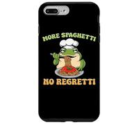 Plus de Spaghetti No Regretti Funny Frog Pasta Coque pour iPhone 7 Plus/8 Plus