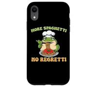 Plus de Spaghetti No Regretti Funny Frog Pasta Coque pour iPhone XR