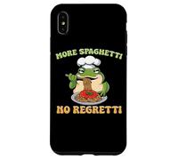 Plus de Spaghetti No Regretti Funny Frog Pasta Coque pour iPhone XS Max