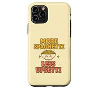 Plus de Spaghettis, Moins bouleversée, Kawaii, drôle, Amateur de pâtes, Mignon Coque pour iPhone 11 Pro