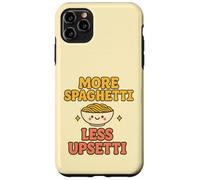Plus de Spaghettis, Moins bouleversée, Kawaii, drôle, Amateur de pâtes, Mignon Coque pour iPhone 11 Pro Max
