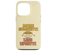 Plus de Spaghettis, Moins bouleversée, Kawaii, drôle, Amateur de pâtes, Mignon Coque pour iPhone 13 Pro