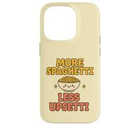 Plus de Spaghettis, Moins bouleversée, Kawaii, drôle, Amateur de pâtes, Mignon Coque pour iPhone 14 Pro