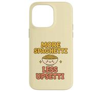 Plus de Spaghettis, Moins bouleversée, Kawaii, drôle, Amateur de pâtes, Mignon Coque pour iPhone 14 Pro Max