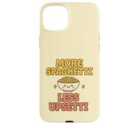 Plus de Spaghettis, Moins bouleversée, Kawaii, drôle, Amateur de pâtes, Mignon Coque pour iPhone 15 Plus