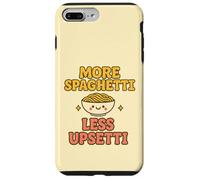 Plus de Spaghettis, Moins bouleversée, Kawaii, drôle, Amateur de pâtes, Mignon Coque pour iPhone 7 Plus/8 Plus