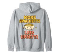 Plus de Spaghettis, Moins bouleversée, Kawaii, drôle, Amateur de pâtes, Mignon Sweat à Capuche