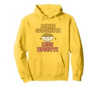Plus de Spaghettis, Moins bouleversée, Kawaii, drôle, Amateur de pâtes, Mignon Sweat à Capuche