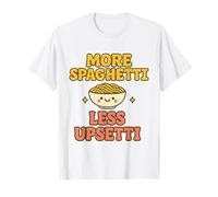 Plus de Spaghettis, Moins bouleversée, Kawaii, drôle, Amateur de pâtes, Mignon T-Shirt