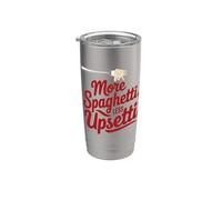Plus de spaghettis, moins de bouleversements, un design gastronomique amusant Gobelet isotherme en acier inoxydable double paroi