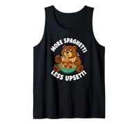 Plus de Spaghettis Moins Upsetti Bear Funny Kids Spaghetti Débardeur