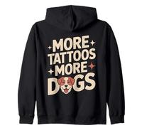 Plus de Tatouages Plus de Chiens Tatouage Amusant pour Les Amoureux des Chiens Sweat à Capuche