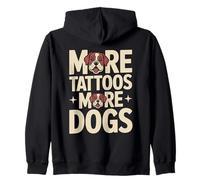 Plus de Tatouages Plus de Chiens Tatouage Amusant pour Les Amoureux des Chiens Sweat à Capuche
