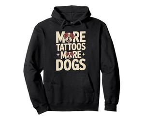 Plus de Tatouages Plus de Chiens Tatouage Amusant pour Les Amoureux des Chiens Sweat à Capuche