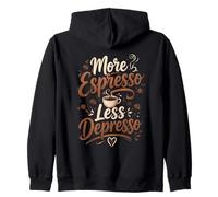 Plus d'Espresso Moins Mélancolie Café Sweat à Capuche