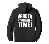 Plus dur que la dernière fois! Haltérophilie Dad Gym Vintage Sweat à Capuche