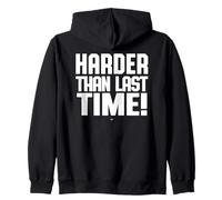 Plus dur que la dernière fois! Haltérophilie Dad Gym Vintage Sweat à Capuche