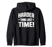 Plus dur que la dernière fois! Haltérophilie Dad Gym Vintage Sweat à Capuche
