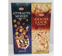 Plus et encens Hem Attire l'argent Porte Bonheur Combo Pack (240 bâtonnets)