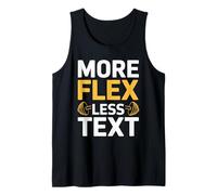 Plus flex moins de textes de gymnase de motivation du texte Débardeur