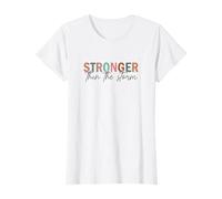 Plus fort malgré la tempête, force, espoir, foi en Jésus, Église T-Shirt
