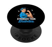Plus Fort Que Le diabète PopSockets PopGrip Adhésif